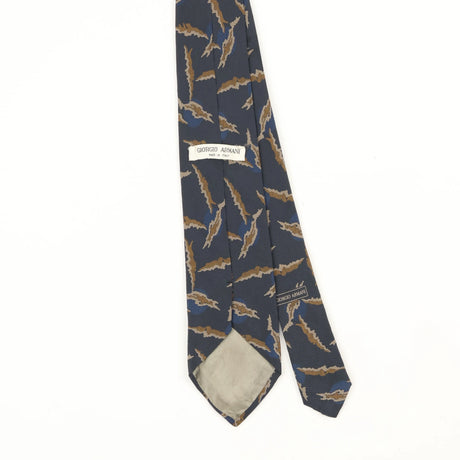 Back Back Detail of Vintage 1990's Giorgio Armani Abstract Patterned Tie