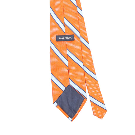 Back Back Detail of Vintage Nautica Striped Patterned Tie