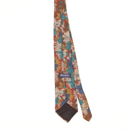Back of Vintage 1990's Floral Patterned Tie