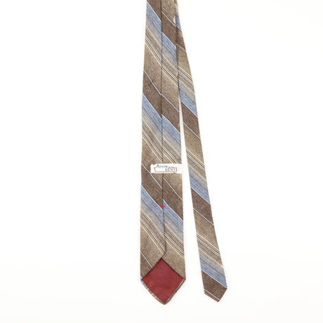 Back of Vintage Striped Patterned Tie