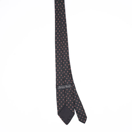 Back Back of Vintage 1990's Polka Dot Patterned Tie