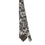 Back of Vintage 1990's Haggar Paisley Patterned Tie