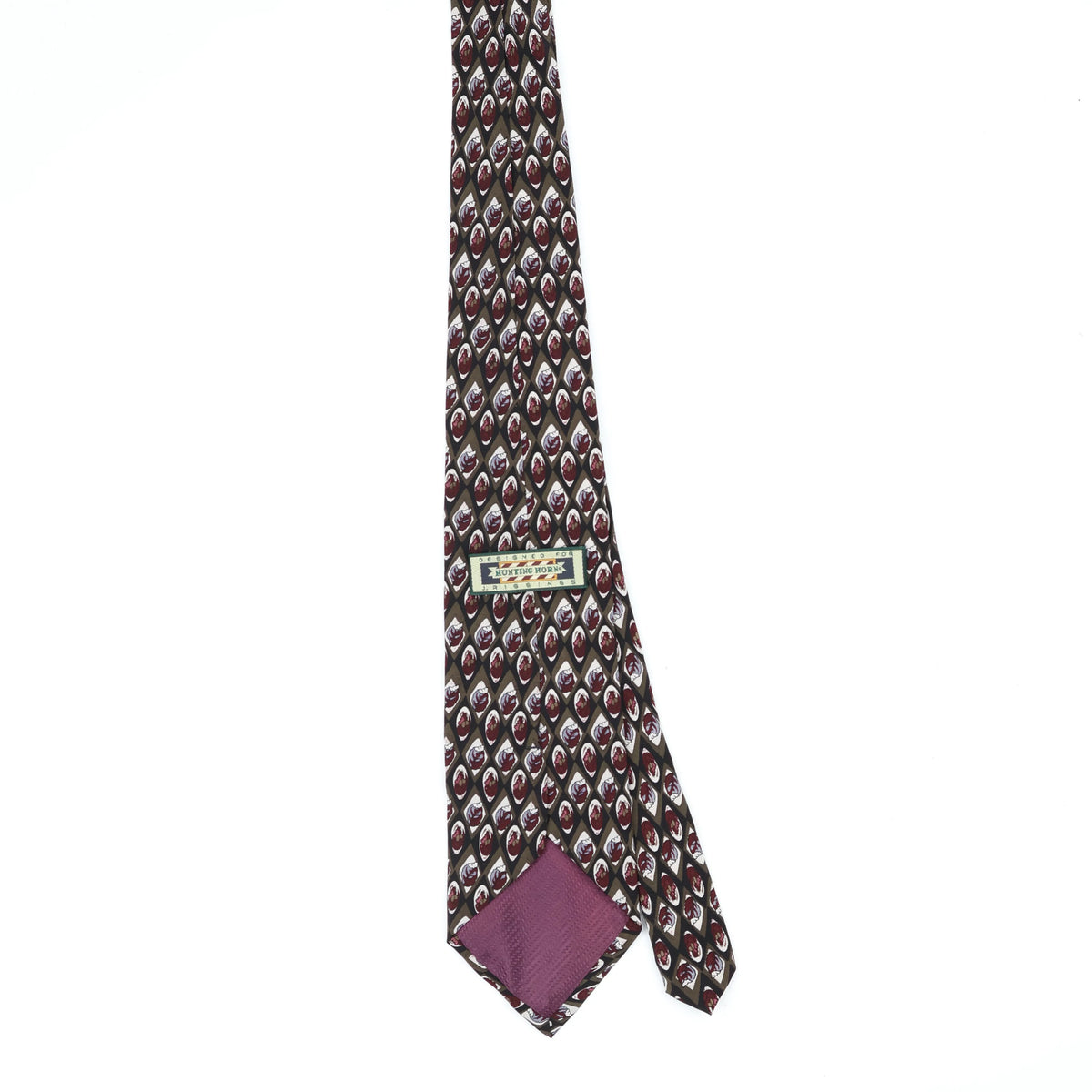 Back Back of Vintage 1990's Geometric Patterned Tie