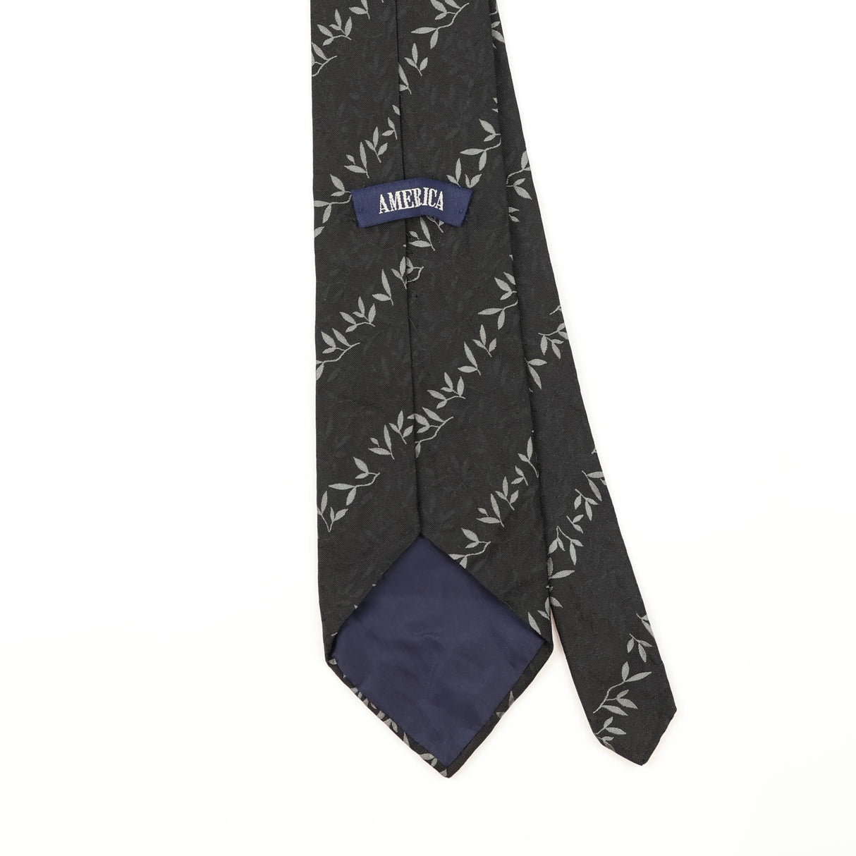 Back Detail of Vintage 1990's Floral Patterned Tie