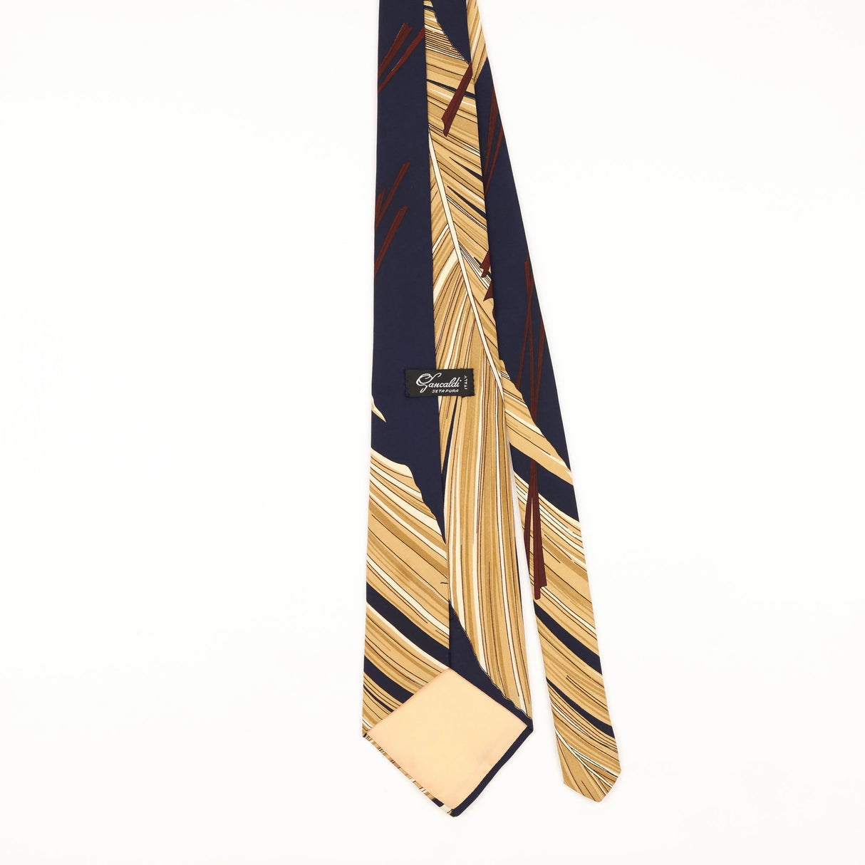 Back of Vintage 1980's Abstract Patterned Tie