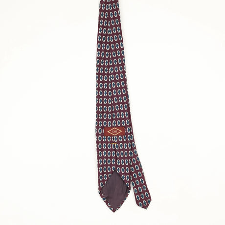 Back Back of Vintage 1990's Geometric Patterned Tie