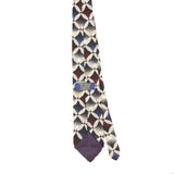Back Back of Vintage 1990's Geometric Patterned Tie