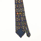 Back Back Detail of Vintage 1990's Looney Tunes Bugs Bunny Paisley Patterned Tie
