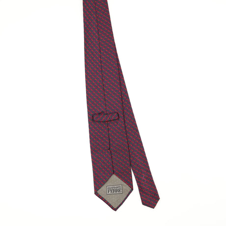 Back Back of Vintage 1990's Gianfranco Ferré Geometric Patterned Tie