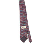Back Back of Vintage 1990's Bert Pulitzer Geometric Patterned Tie