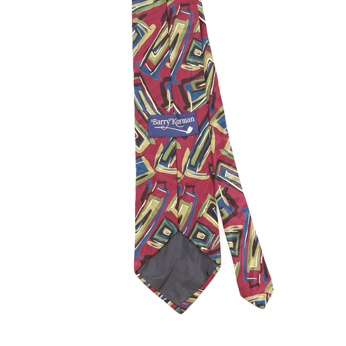 Back Back Detail of Vintage 1990's Abstract Patterned Tie