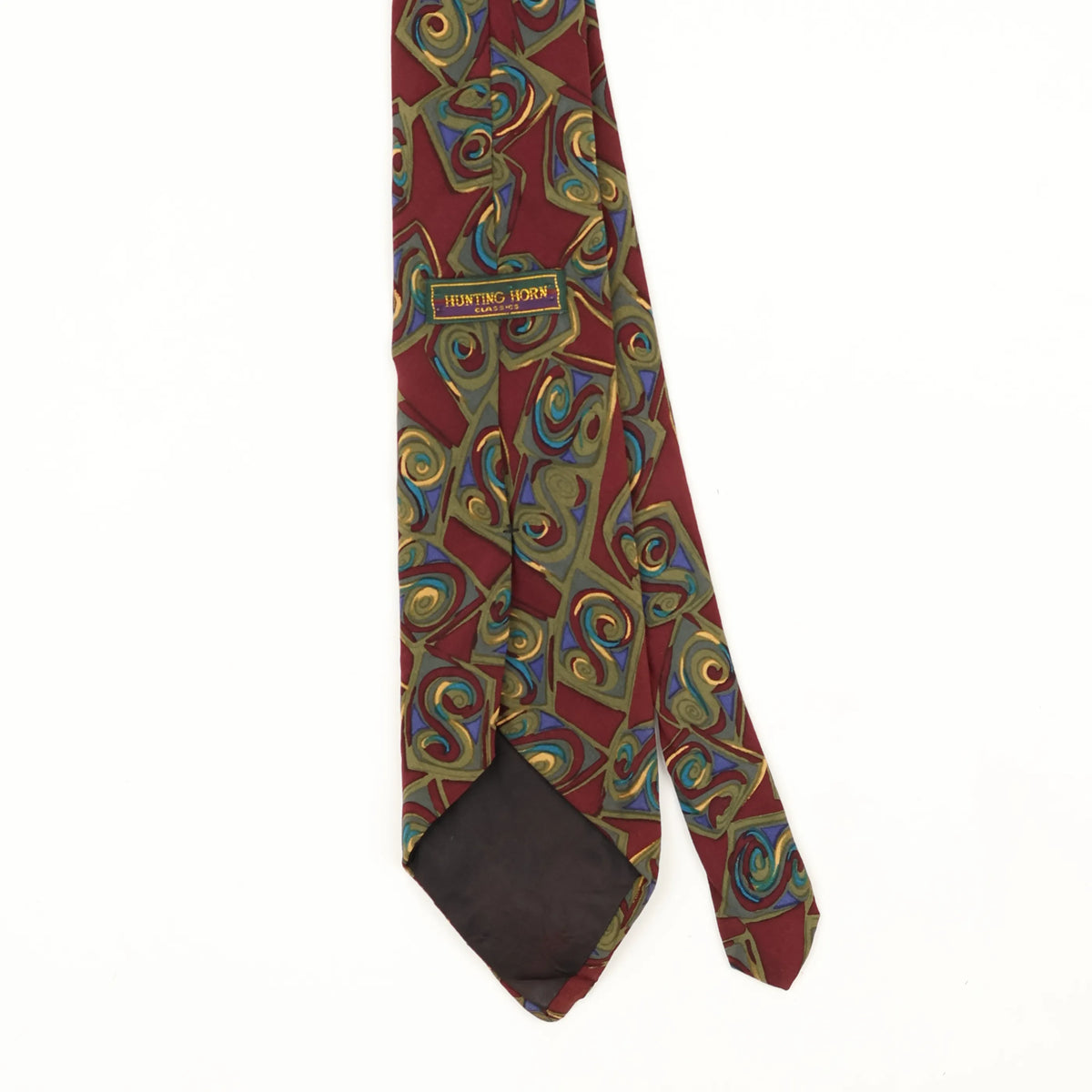 Back Back Detail of Vintage 1990's Abstract Patterned Tie