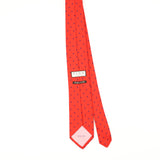 Back of Vintage Thomas Pink Polka Dot Patterned Tie
