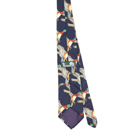 Back of Vintage 1990's Birds Animal Print Patterned Tie