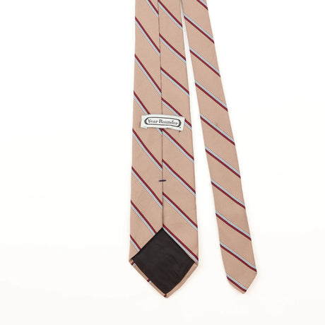 Back Detail of Vintage 1980's Striped Patterned Tie