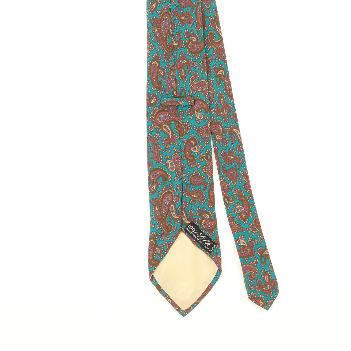 Back Detail of Vintage 1990's Paisley Patterned Tie