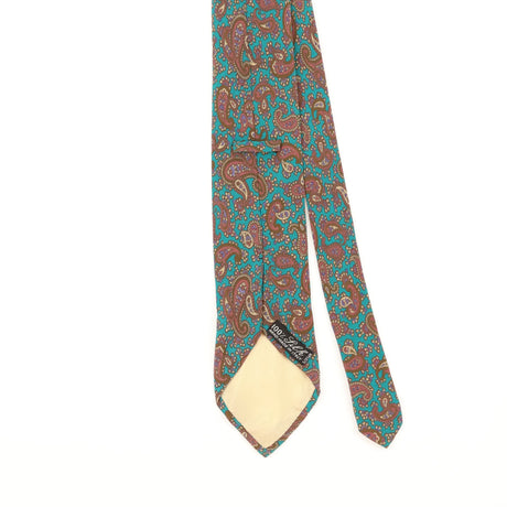 Back Detail of Vintage 1990's Paisley Patterned Tie