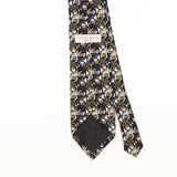 Back Detail of Vintage 1990's Martin Wong Geometric Patterned Tie