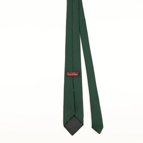 Back of Vintage Oscar De La Renta Plain Patterned Tie