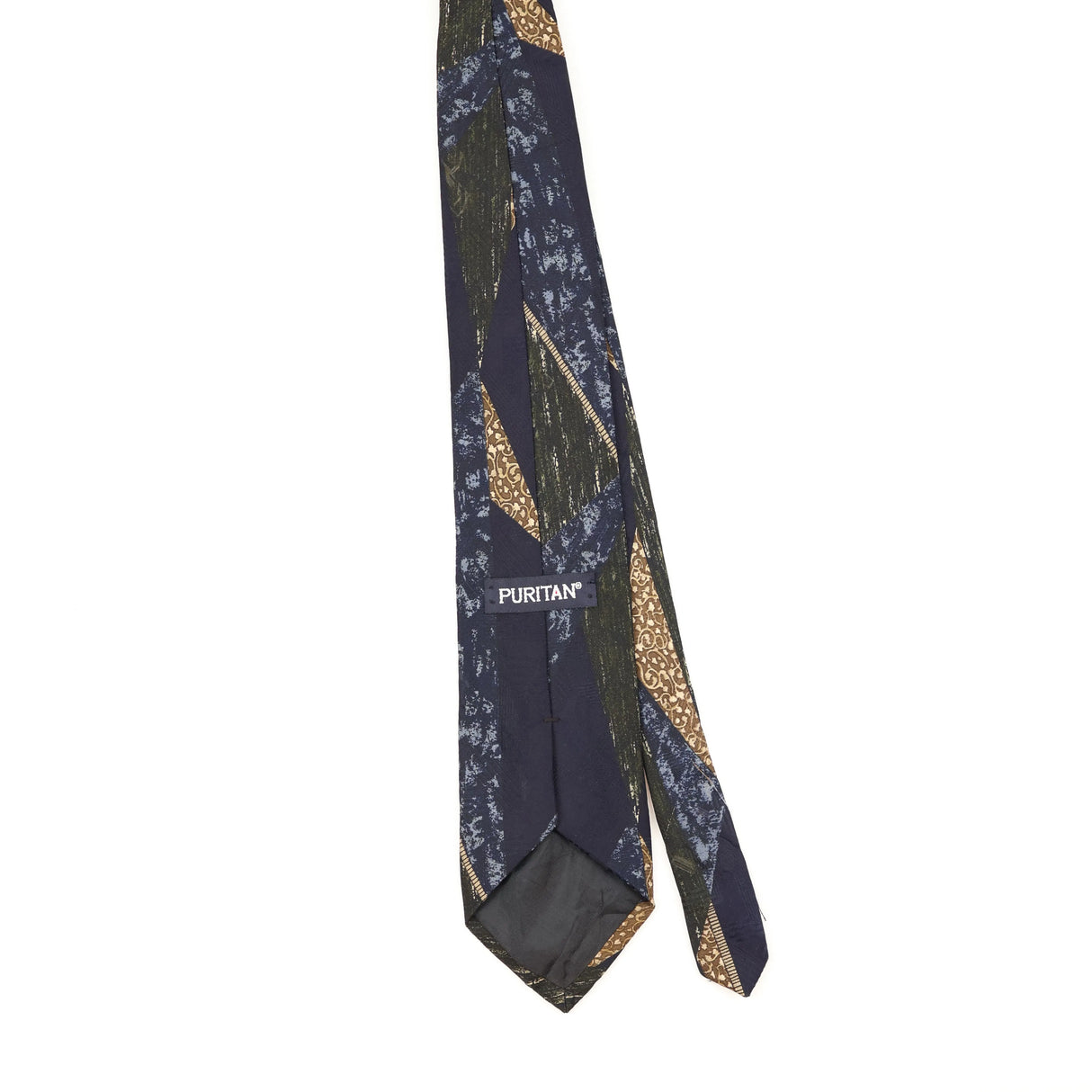 Back of Vintage 1990's Puritan Abstract Patterned Tie