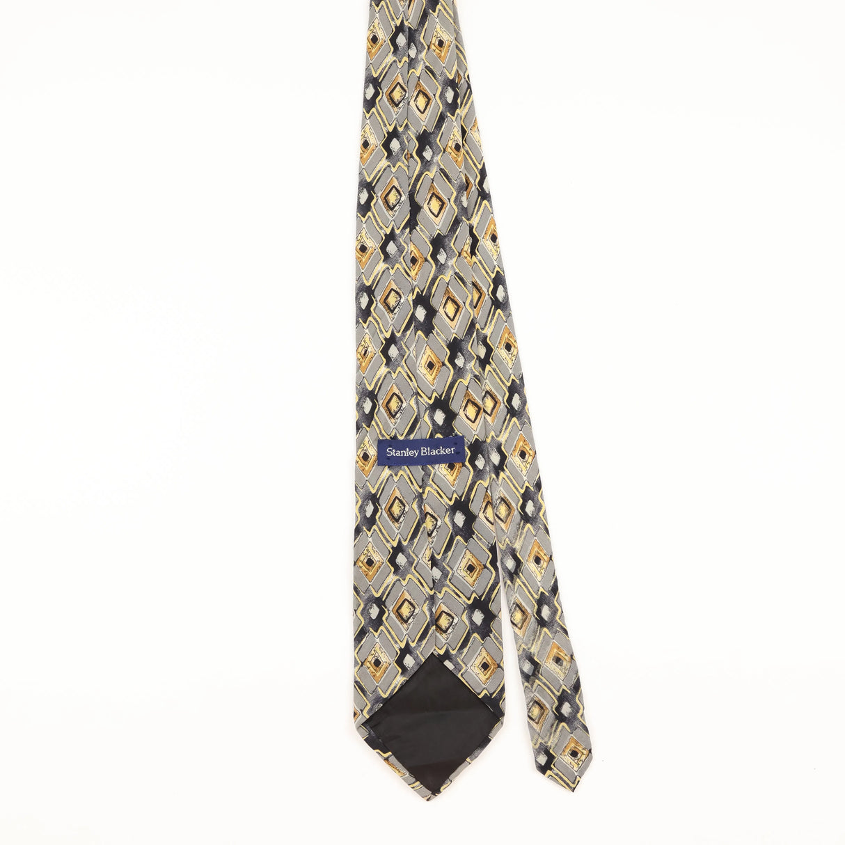 Back of Vintage 1990's Geometric Patterned Tie