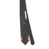 Back Back of Vintage 1990's Ralph Marlin Arlen Ness Blast Off Abstract Patterned Tie