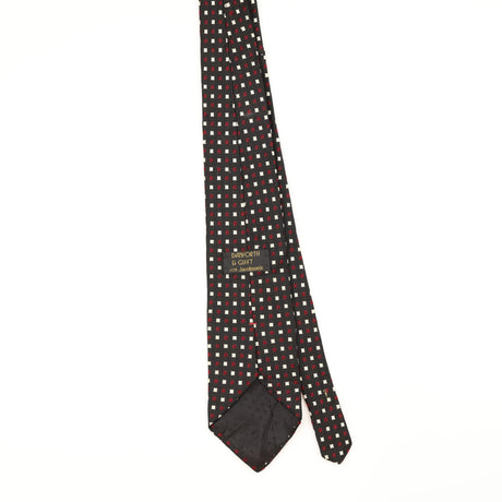 Back of Vintage 1990's Squares Geometric Patterned Tie