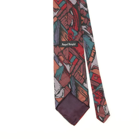 Back Detail of Vintage 1990's Abstract Patterned Tie