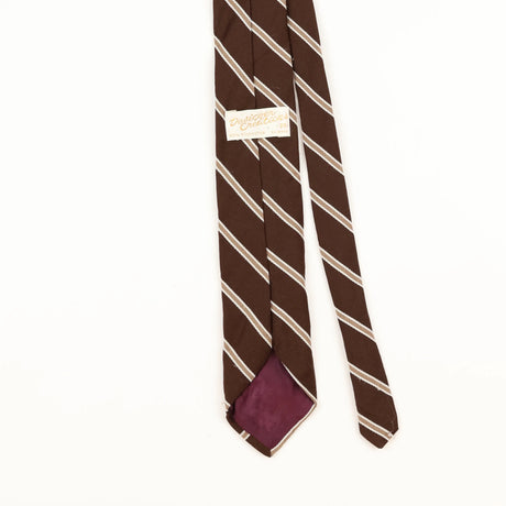 Back Detail of Vintage 1970's Striped Patterned Tie