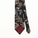 Back Detail of Vintage 1990's Zylos Geometric Patterned Tie
