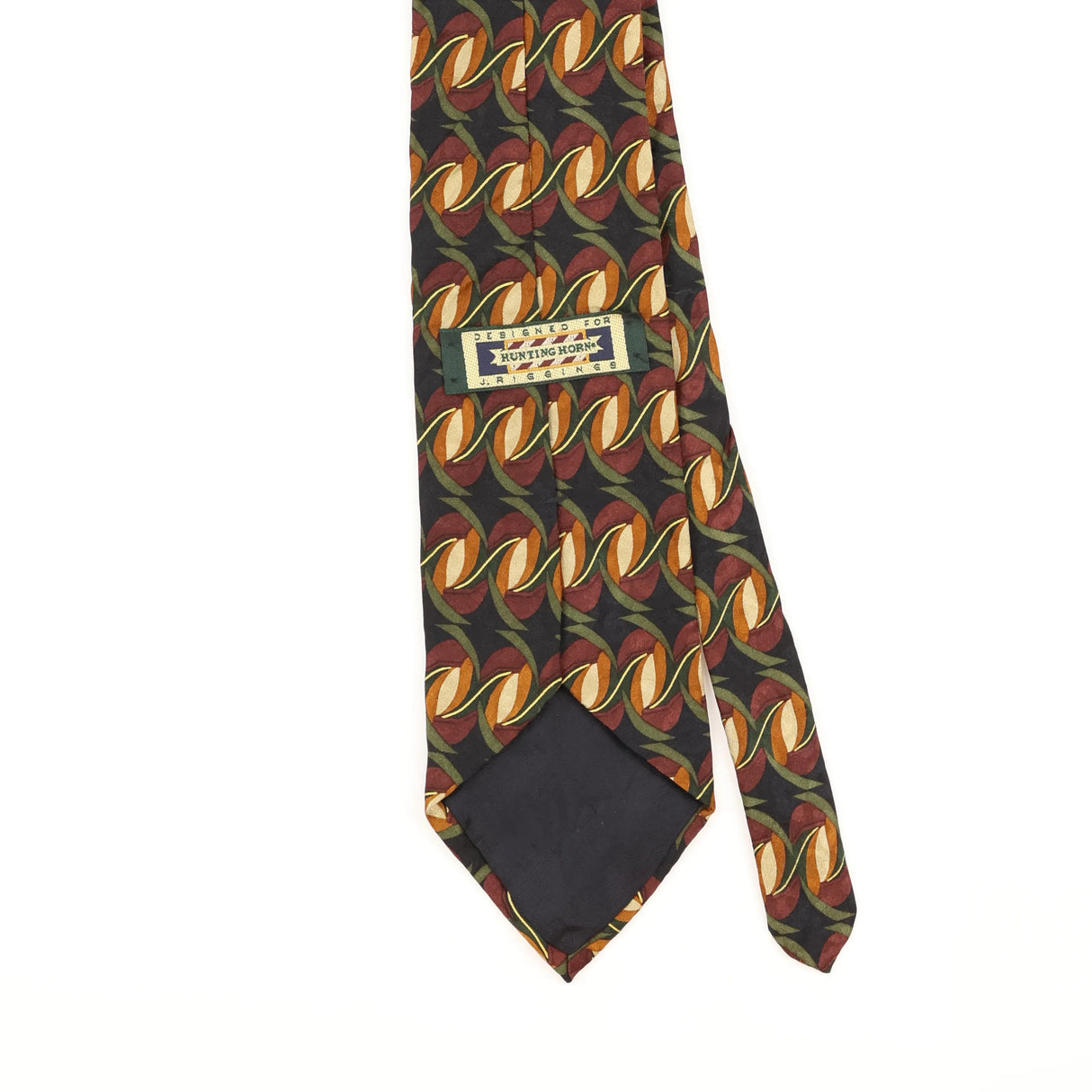 Back Detail of Vintage 1990's Geometric Patterned Tie
