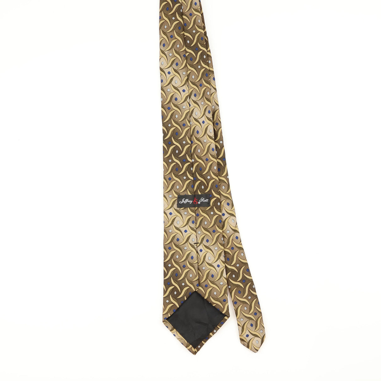 Back of Vintage Geometric Patterned Tie