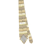 Back Back of Vintage Geometric Patterned Tie