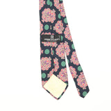 Back Back Detail of Vintage 1990's Pierre Balmain Floral Patterned Tie
