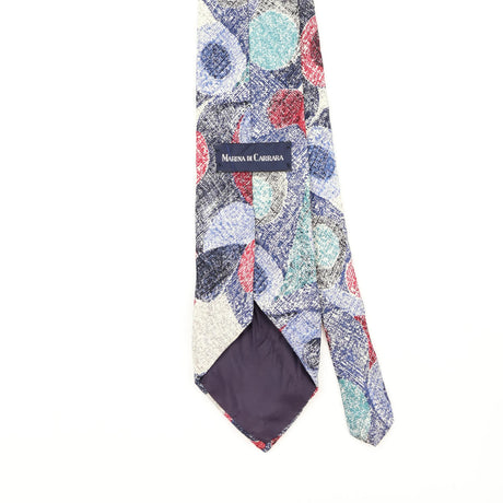 Back Back Detail of Vintage 1910's Marina Di Carrara Abstract Patterned Tie