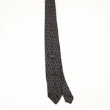 Back Back of Vintage 1990's Versace Chain Link Geometric Patterned Tie