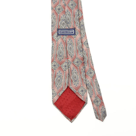 Back Back Detail of Vintage 1990's Geometric Patterned Tie