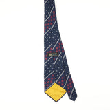 Back Back of Vintage 1980's Geometric Patterned Tie