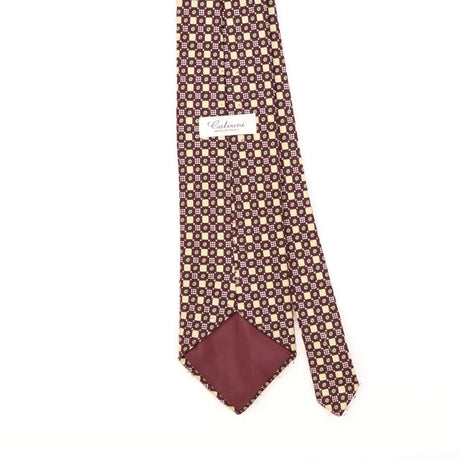 Back Detail of Vintage 1990's Geometric Patterned Tie