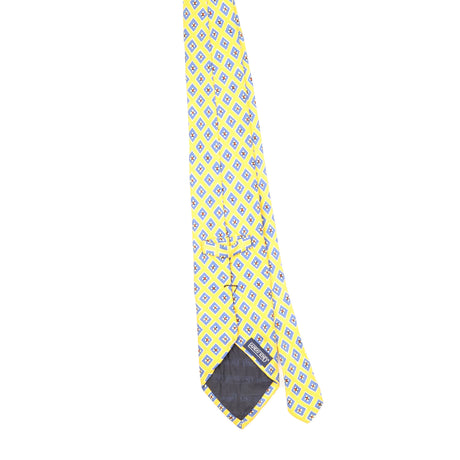 Back Back of Vintage 1990's Lands' End Geometric Patterned Tie