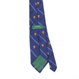 Back Back Detail of Vintage Ralph Lauren Crest Striped Patterned Tie