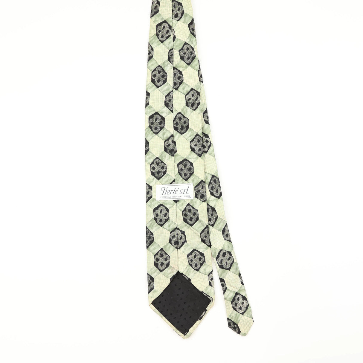 Back of Vintage 1990's Geometric Patterned Tie