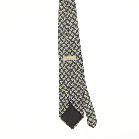 Back Back of Vintage 1990's Haggar Geometric Patterned Tie