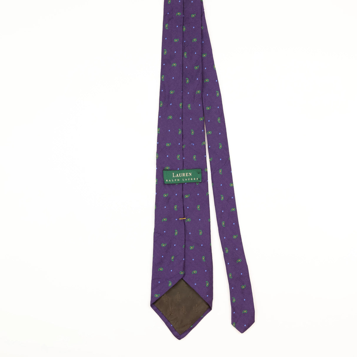 Back of Vintage Ralph Lauren Paisley Patterned Tie