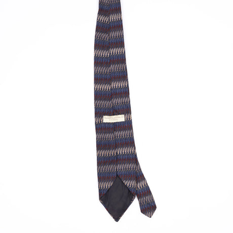 Back Back of Vintage 1990's Haggar Geometric Patterned Tie
