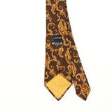 Back Detail of Vintage 1980's Hawes & Curtis Geometric Patterned Tie