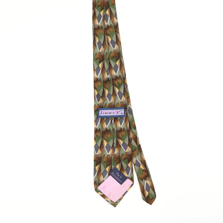 Back of Vintage 1990's Stonehenge Geometric Patterned Tie