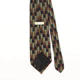 Back Detail of Vintage 1990's Geometric Patterned Tie