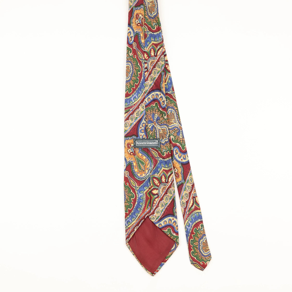 Back of Vintage 1990's Paisley Patterned Tie