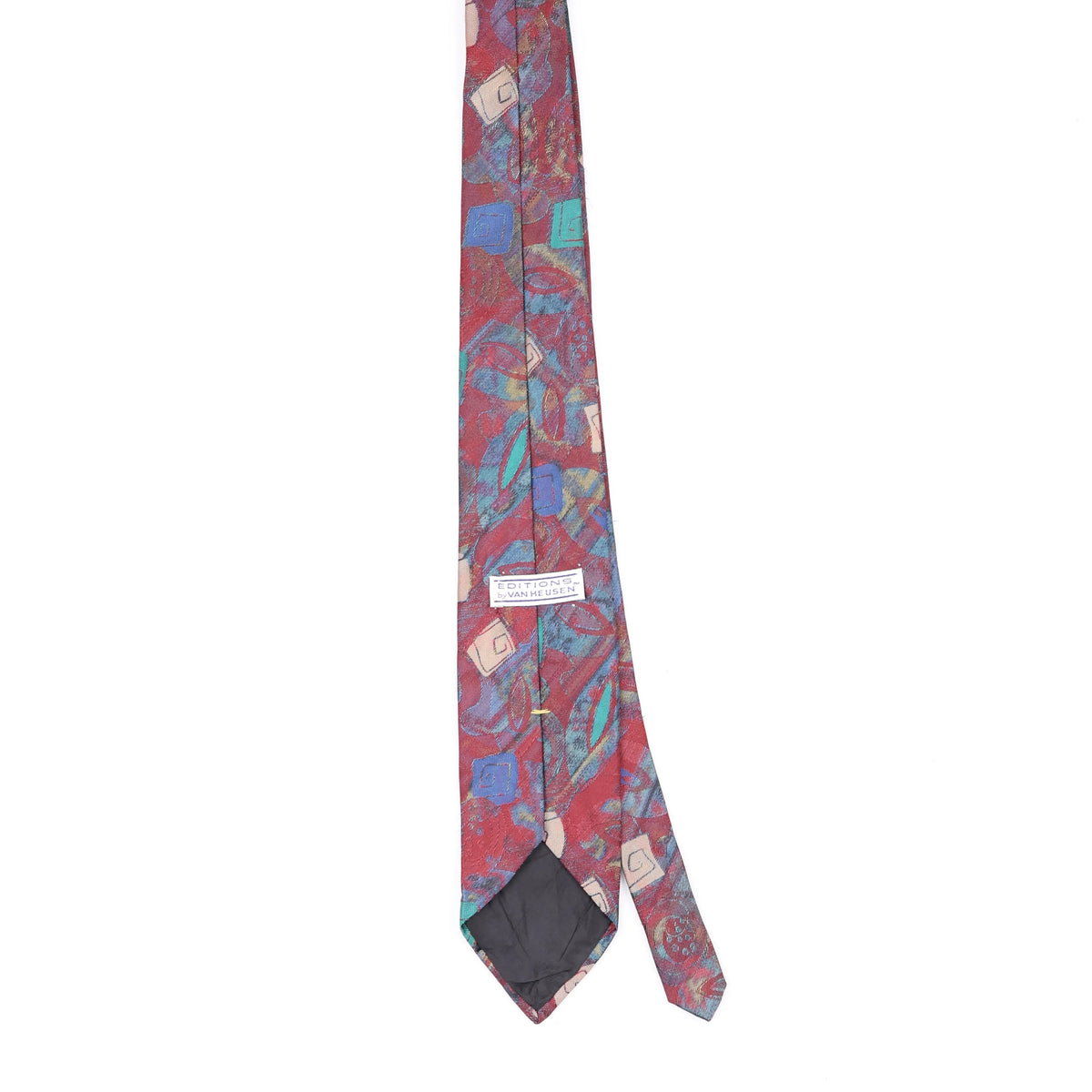Back Back of Vintage 1990's Abstract Patterned Tie